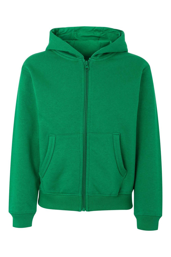 SweatShirt Infantil de fecho c\capuz Alivor-Kelly Green-1/2-RAG-Tailors-Fardas-e-Uniformes-Vestuario-Pro