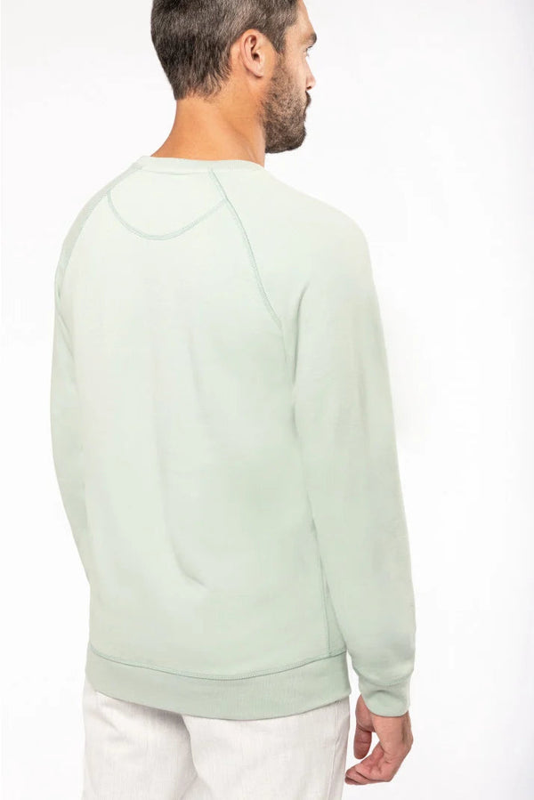Sweatshirt BIO de homem com decote redondo e mangas raglan-RAG-Tailors-Fardas-e-Uniformes-Vestuario-Pro
