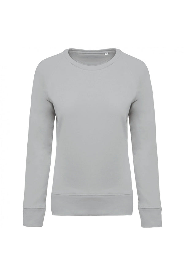 Sweatshirt BIO de senhora com decote redondo e mangas raglan-RAG-Tailors-Fardas-e-Uniformes-Vestuario-Pro