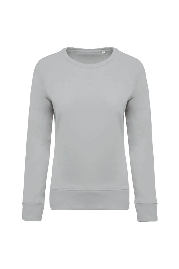 Sweatshirt BIO de senhora com decote redondo e mangas raglan-RAG-Tailors-Fardas-e-Uniformes-Vestuario-Pro