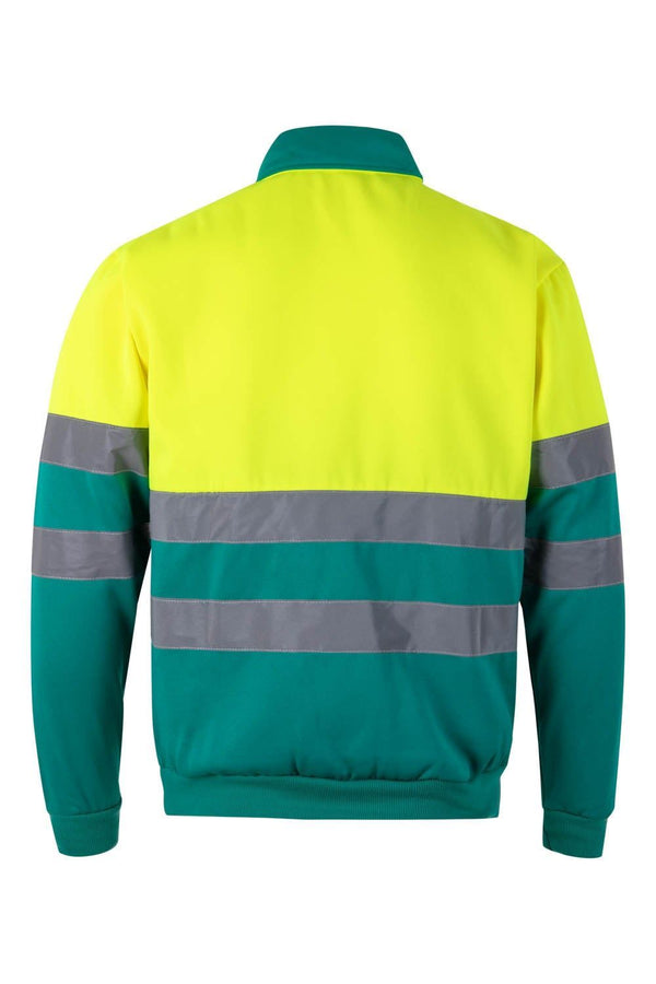 Sweatshirt Bicolor com Fecho-Ecler de Alta Visibilidade-RAG-Tailors-Fardas-e-Uniformes-Vestuario-Pro
