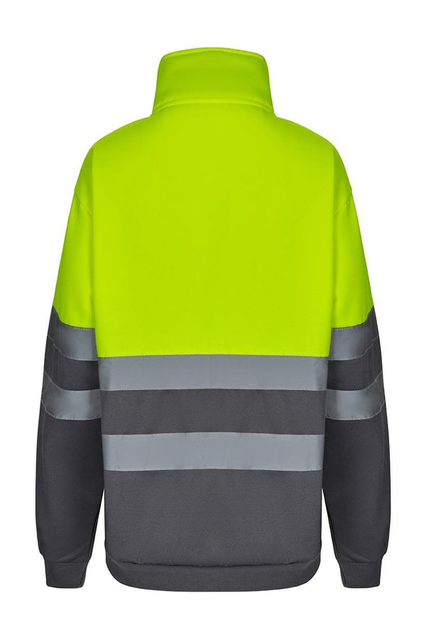 Sweatshirt Bicolor com Fecho-Ecler de Alta Visibilidade-RAG-Tailors-Fardas-e-Uniformes-Vestuario-Pro