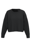 Sweatshirt Curta Decote Redondo Mulher-Preto-2XS-RAG-Tailors-Fardas-e-Uniformes-Vestuario-Pro