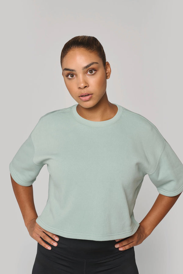 Sweatshirt Curta Manga Curta Decote Redondo Senhora-RAG-Tailors-Fardas-e-Uniformes-Vestuario-Pro
