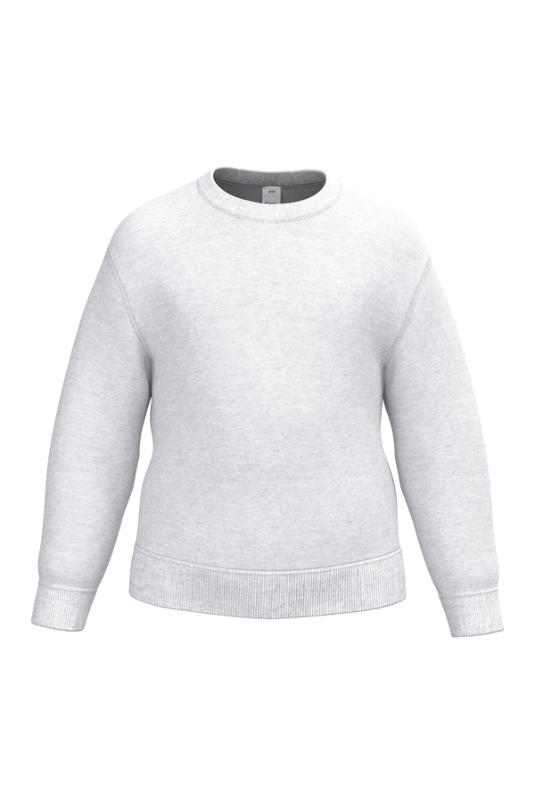 Sweatshirt Decote Redondo de Criança-Cinzento Mesclado Ideal-2/4 Anos-RAG-Tailors-Fardas-e-Uniformes-Vestuario-Pro