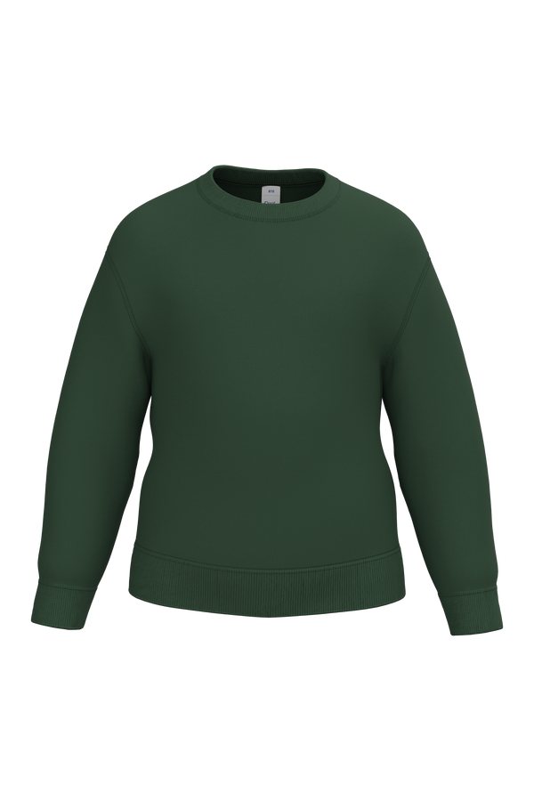 Sweatshirt Decote Redondo de Criança-Verde Floresta Ideal-2/4 Anos-RAG-Tailors-Fardas-e-Uniformes-Vestuario-Pro