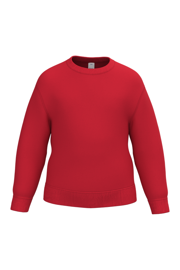 Sweatshirt Decote Redondo de Criança-Vermelho Ideal-2/4 Anos-RAG-Tailors-Fardas-e-Uniformes-Vestuario-Pro