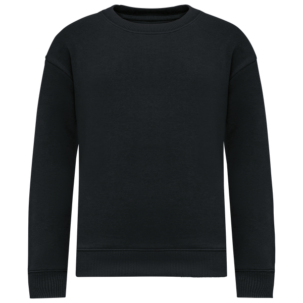 Sweatshirt Eco-responsável Decote Redondo Oversize de Criança-Preto-4/6 Anos-RAG-Tailors-Fardas-e-Uniformes-Vestuario-Pro