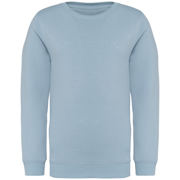 Sweatshirt Eco-responsável Decote Redondo de Criança-Água-Marinha-4/6 Anos-RAG-Tailors-Fardas-e-Uniformes-Vestuario-Pro