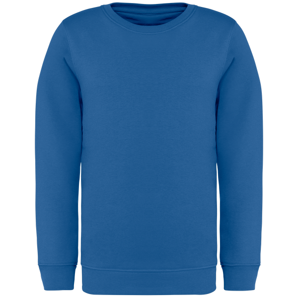 Sweatshirt Eco-responsável Decote Redondo de Criança-Azul Mar-4/6 Anos-RAG-Tailors-Fardas-e-Uniformes-Vestuario-Pro