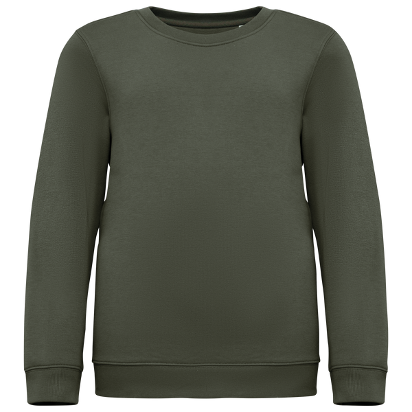 Sweatshirt Eco-responsável Decote Redondo de Criança-Caqui Orgânico-4/6 Anos-RAG-Tailors-Fardas-e-Uniformes-Vestuario-Pro