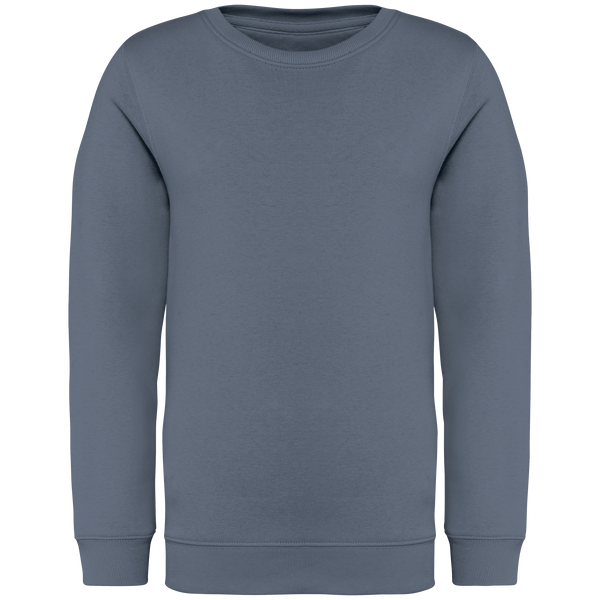 Sweatshirt Eco-responsável Decote Redondo de Criança-Cinzento Mineral-4/6 Anos-RAG-Tailors-Fardas-e-Uniformes-Vestuario-Pro
