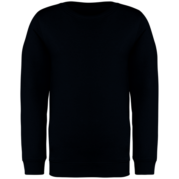 Sweatshirt Eco-responsável Decote Redondo de Criança-Preto-4/6 Anos-RAG-Tailors-Fardas-e-Uniformes-Vestuario-Pro