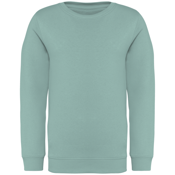 Sweatshirt Eco-responsável Decote Redondo de Criança-Verde Jade-4/6 Anos-RAG-Tailors-Fardas-e-Uniformes-Vestuario-Pro
