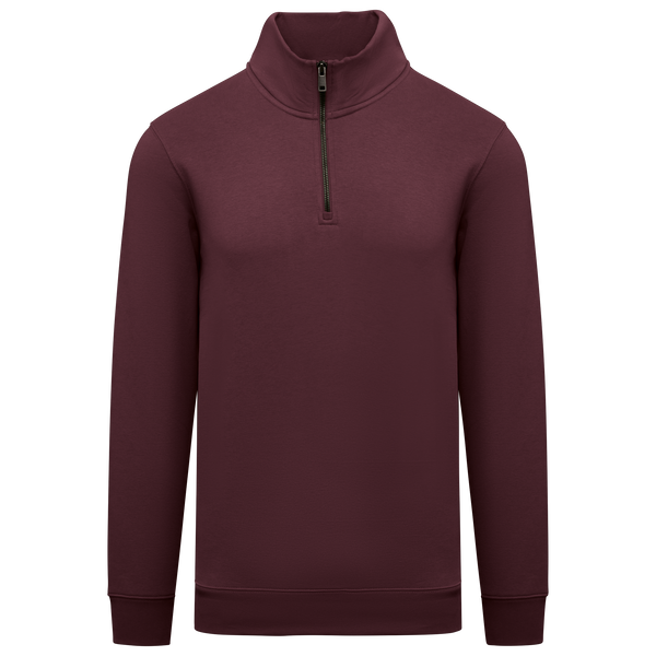 Sweatshirt Eco-responsável Gola Subida 1/2 Fecho Homem-Cereja Escura-XS-RAG-Tailors-Fardas-e-Uniformes-Vestuario-Pro