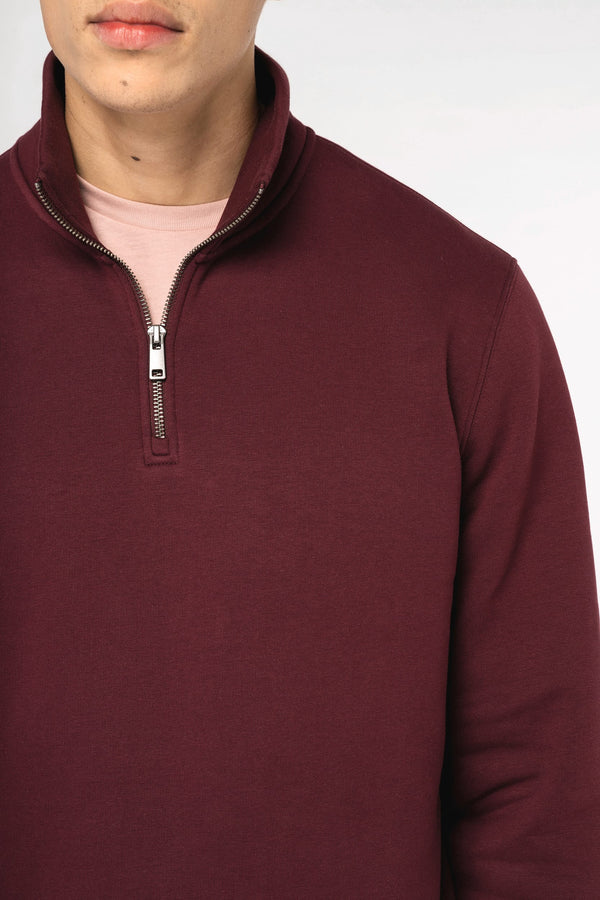 Sweatshirt Eco-responsável Gola Subida 1/2 Fecho Homem-RAG-Tailors-Fardas-e-Uniformes-Vestuario-Pro