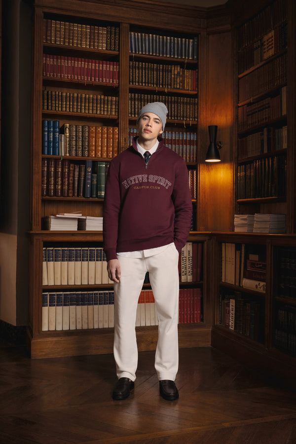 Sweatshirt Eco-responsável Gola Subida 1/2 Fecho Homem-RAG-Tailors-Fardas-e-Uniformes-Vestuario-Pro