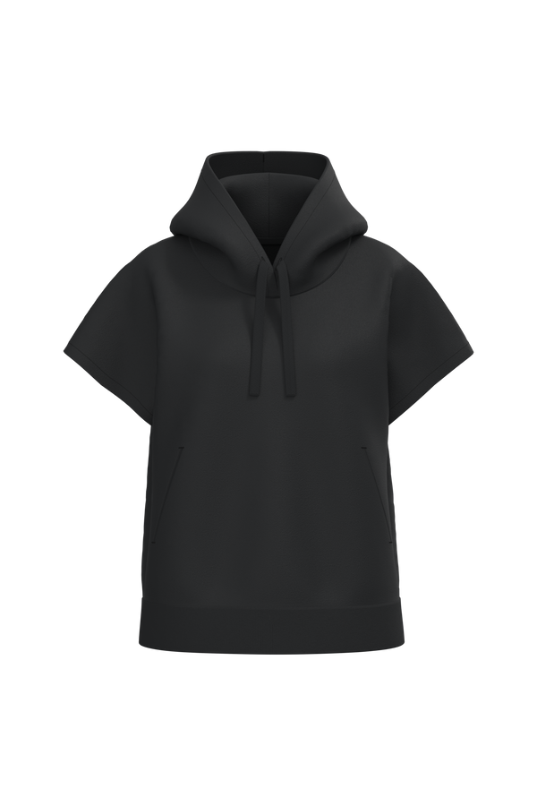 Sweatshirt Eco-responsável Oversize Sem Mangas French Terry Senhora-Preto-XS-RAG-Tailors-Fardas-e-Uniformes-Vestuario-Pro