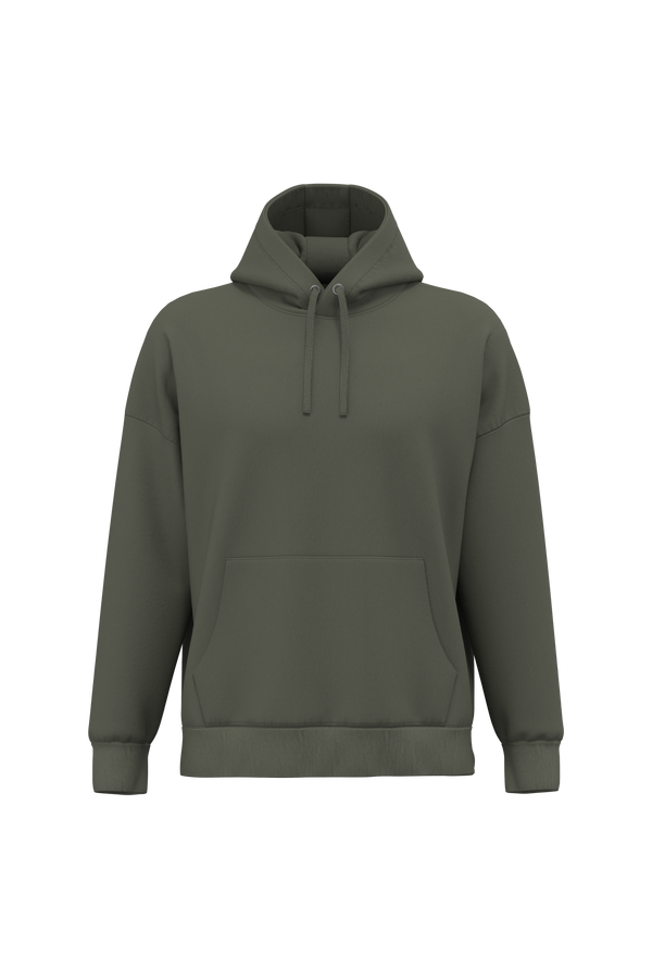 Sweatshirt Eco-responsável com Capuz Oversize Unissexo-Caqui Orgânico-XS-RAG-Tailors-Fardas-e-Uniformes-Vestuario-Pro