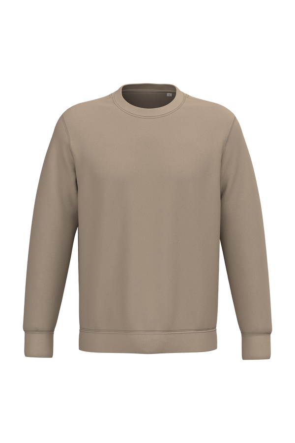 Sweatshirt Ecológica com Decote Redondo Unissexo-Areia Molhada-2XS-RAG-Tailors-Fardas-e-Uniformes-Vestuario-Pro