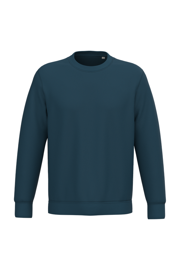 Sweatshirt Ecológica com Decote Redondo Unissexo-Azul Pavão-2XS-RAG-Tailors-Fardas-e-Uniformes-Vestuario-Pro