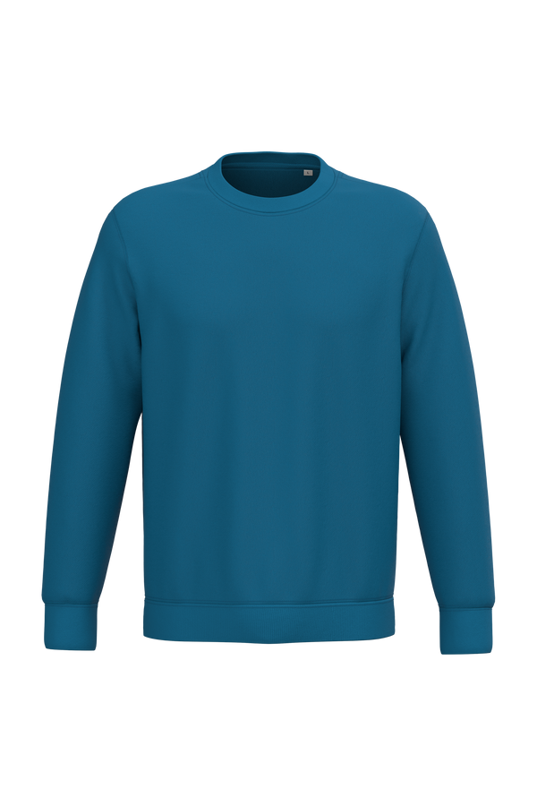 Sweatshirt Ecológica com Decote Redondo Unissexo-Azul Safira-2XS-RAG-Tailors-Fardas-e-Uniformes-Vestuario-Pro