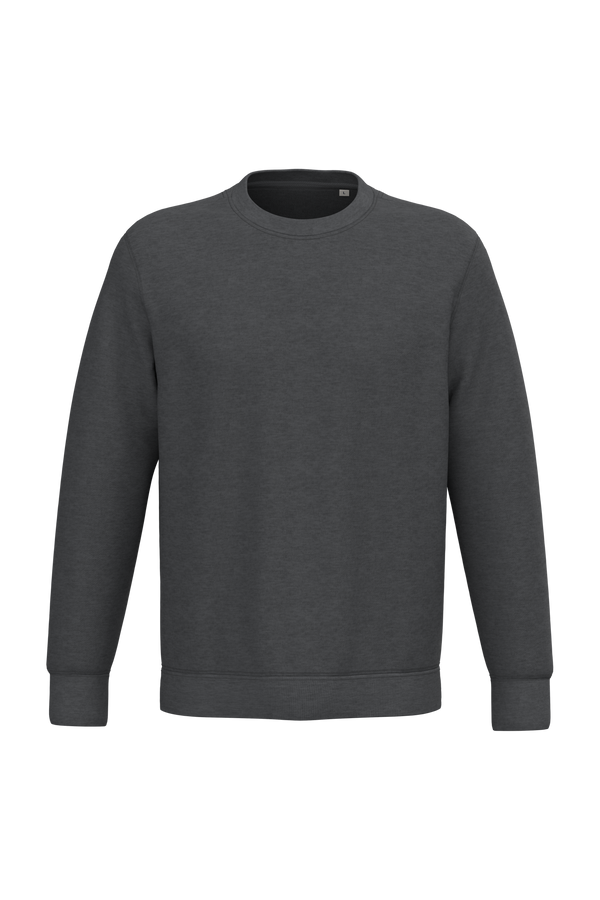 Sweatshirt Ecológica com Decote Redondo Unissexo-Cinzento Vulcão Mesclado-2XS-RAG-Tailors-Fardas-e-Uniformes-Vestuario-Pro
