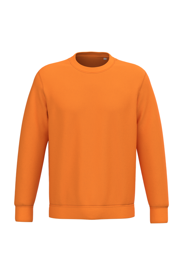 Sweatshirt Ecológica com Decote Redondo Unissexo-Tangerina-2XS-RAG-Tailors-Fardas-e-Uniformes-Vestuario-Pro
