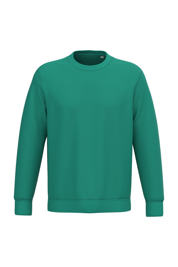 Sweatshirt Ecológica com Decote Redondo Unissexo-Verde Gema-2XS-RAG-Tailors-Fardas-e-Uniformes-Vestuario-Pro