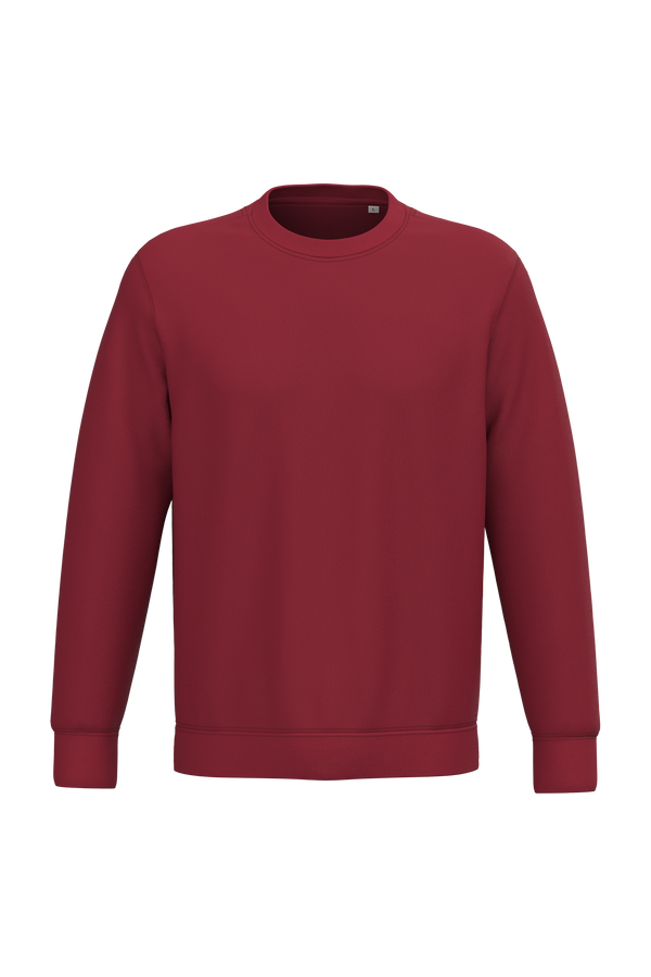 Sweatshirt Ecológica com Decote Redondo Unissexo-Vermelho Hibisco-2XS-RAG-Tailors-Fardas-e-Uniformes-Vestuario-Pro