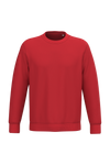 Sweatshirt Ecológica com Decote Redondo Unissexo-Vermelho Papoila-2XS-RAG-Tailors-Fardas-e-Uniformes-Vestuario-Pro