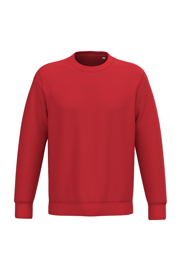 Sweatshirt Ecológica com Decote Redondo Unissexo-Vermelho Papoila-2XS-RAG-Tailors-Fardas-e-Uniformes-Vestuario-Pro