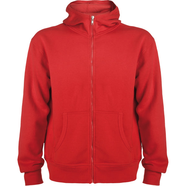 Sweatshirt MONTBLANC unissexo com fecho e capuz-Vermelho-XS-RAG-Tailors-Fardas-e-Uniformes-Vestuario-Pro