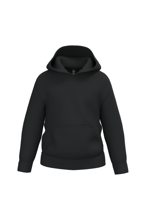 Sweatshirt Reciclada com Capuz Criança-Preto-4/6 Anos-RAG-Tailors-Fardas-e-Uniformes-Vestuario-Pro
