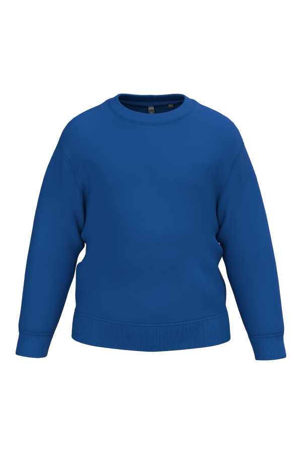 Sweatshirt Reciclada de Decote Redondo Criança-Azul Royal-4/6 Anos-RAG-Tailors-Fardas-e-Uniformes-Vestuario-Pro