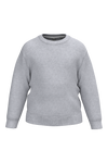 Sweatshirt Reciclada de Decote Redondo Criança-Cinzento Oxford-4/6 Anos-RAG-Tailors-Fardas-e-Uniformes-Vestuario-Pro