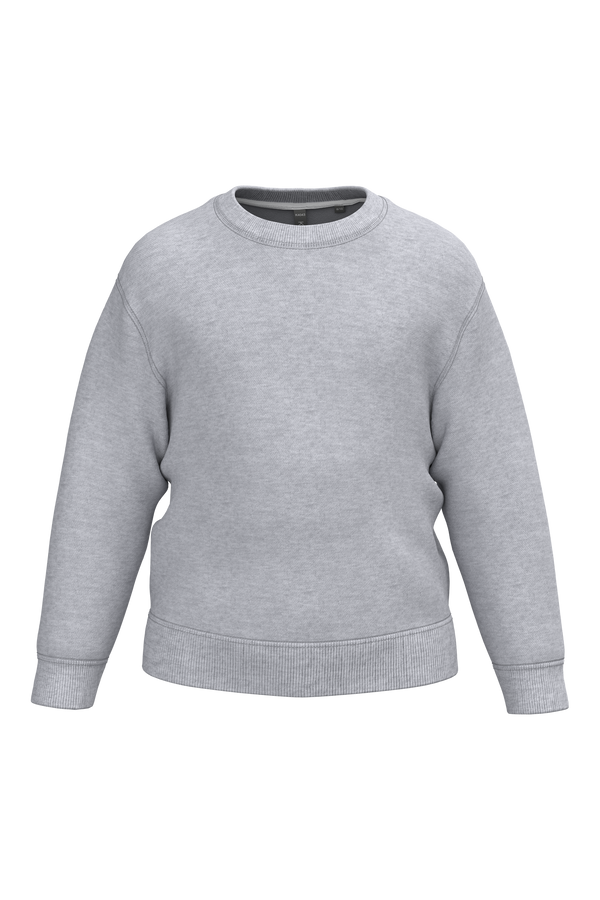 Sweatshirt Reciclada de Decote Redondo Criança-Cinzento Oxford-4/6 Anos-RAG-Tailors-Fardas-e-Uniformes-Vestuario-Pro