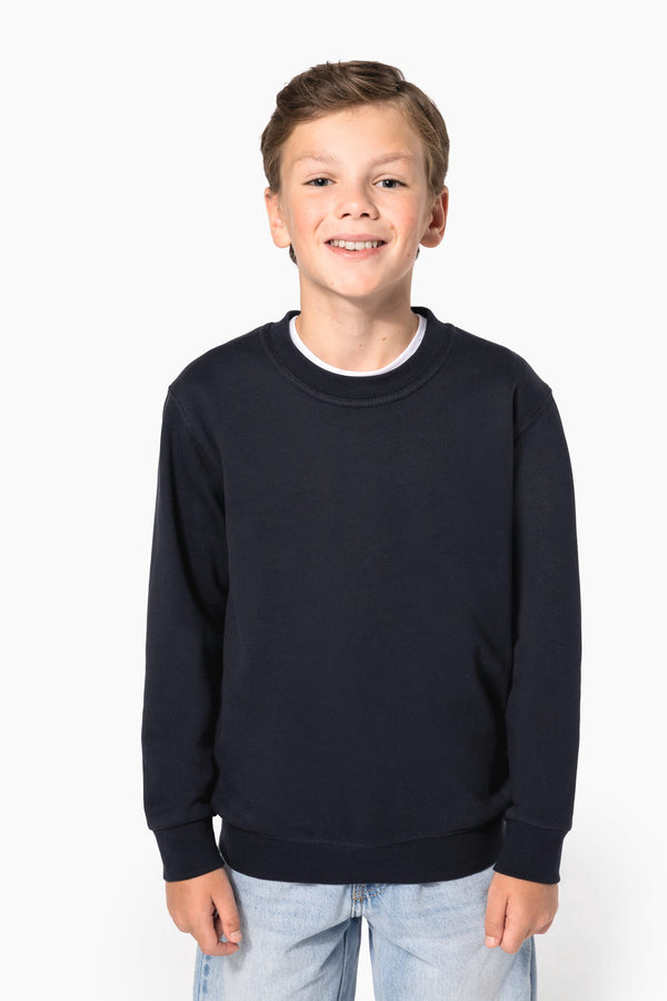 Sweatshirt Reciclada de Decote Redondo Criança-RAG-Tailors-Fardas-e-Uniformes-Vestuario-Pro