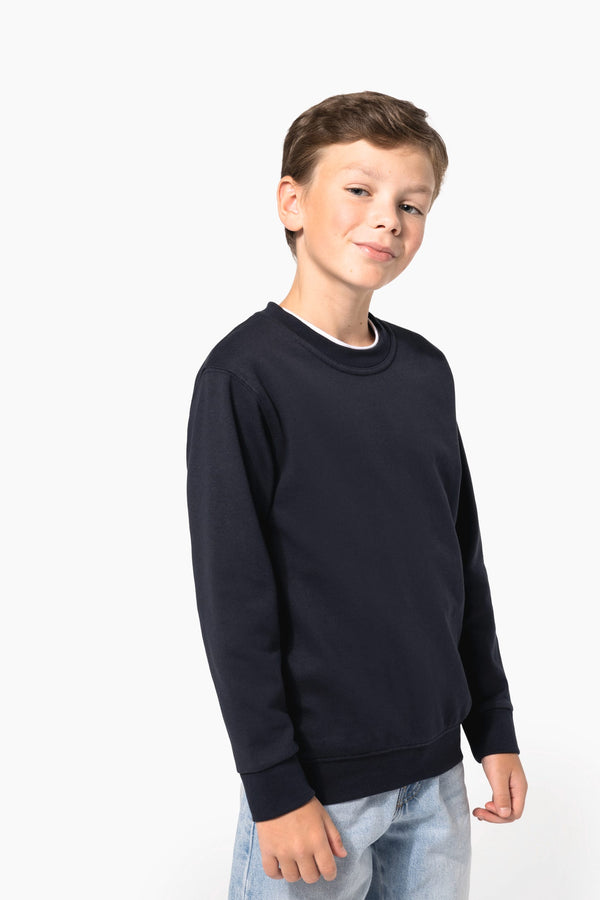 Sweatshirt Reciclada de Decote Redondo Criança-RAG-Tailors-Fardas-e-Uniformes-Vestuario-Pro
