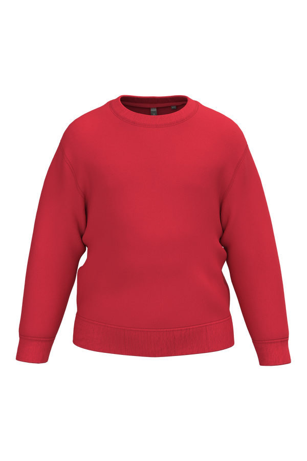 Sweatshirt Reciclada de Decote Redondo Criança-Vermelho-4/6 Anos-RAG-Tailors-Fardas-e-Uniformes-Vestuario-Pro