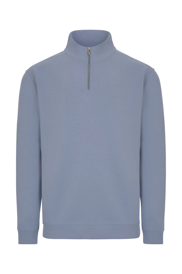 Sweatshirt Unissexo Meio Fecho Hervey-Blue Fog - 509-XS-RAG-Tailors-Fardas-e-Uniformes-Vestuario-Pro