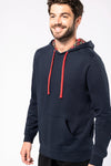 Sweatshirt c/capuz em contraste estampado unissexo-RAG-Tailors-Fardas-e-Uniformes-Vestuario-Pro