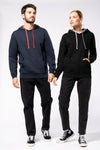 Sweatshirt c/capuz em contraste estampado unissexo-RAG-Tailors-Fardas-e-Uniformes-Vestuario-Pro