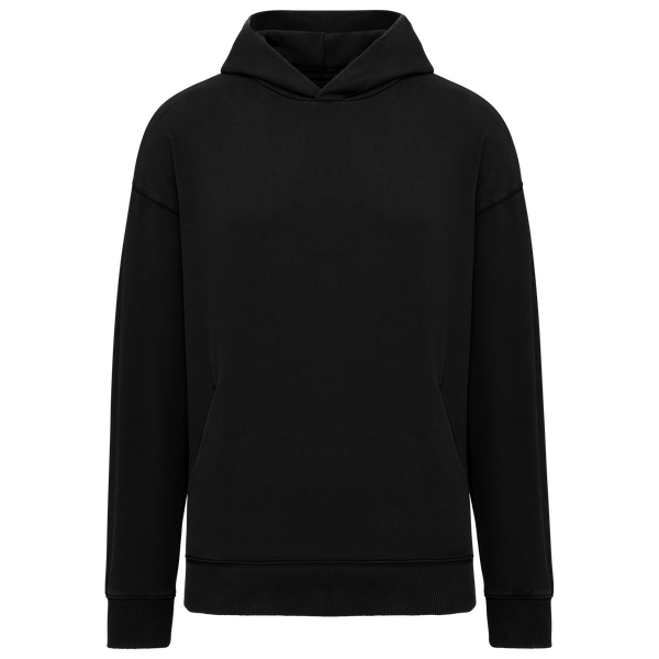 Sweatshirt com Capuz Aspeto Lavado Oversize Unissexo-Preto Lavado-XS-RAG-Tailors-Fardas-e-Uniformes-Vestuario-Pro