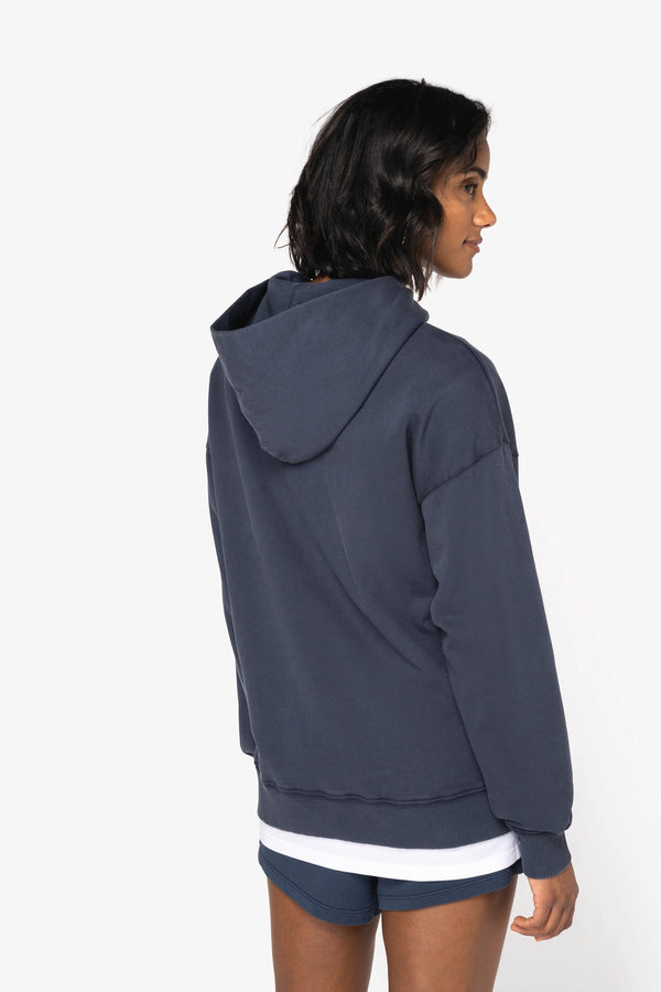 Sweatshirt com Capuz Aspeto Lavado Oversize Unissexo-RAG-Tailors-Fardas-e-Uniformes-Vestuario-Pro