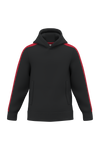 Sweatshirt com Capuz Bicolor de Criança-Preto / Vermelho Desportivo-4/6 Anos-RAG-Tailors-Fardas-e-Uniformes-Vestuario-Pro