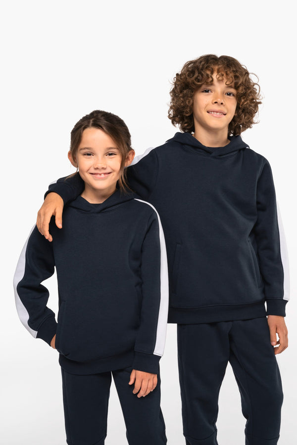 Sweatshirt com Capuz Bicolor de Criança-RAG-Tailors-Fardas-e-Uniformes-Vestuario-Pro