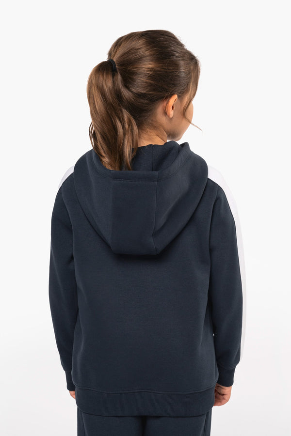 Sweatshirt com Capuz Bicolor de Criança-RAG-Tailors-Fardas-e-Uniformes-Vestuario-Pro