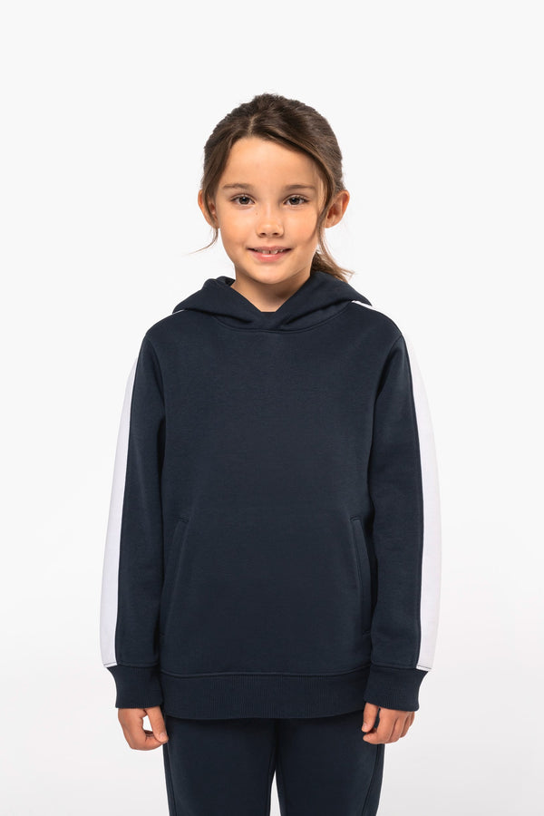Sweatshirt com Capuz Bicolor de Criança-RAG-Tailors-Fardas-e-Uniformes-Vestuario-Pro