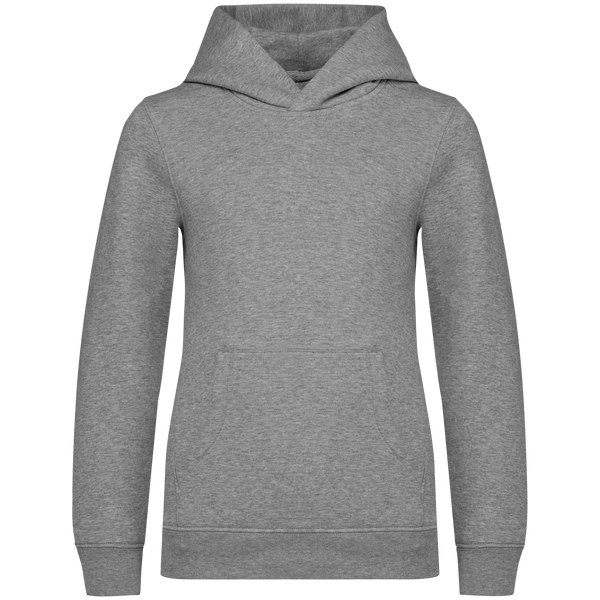Sweatshirt com Capuz de Criança Eco-responsável-Cinzento Lua Mesclado-4/6 Anos-RAG-Tailors-Fardas-e-Uniformes-Vestuario-Pro